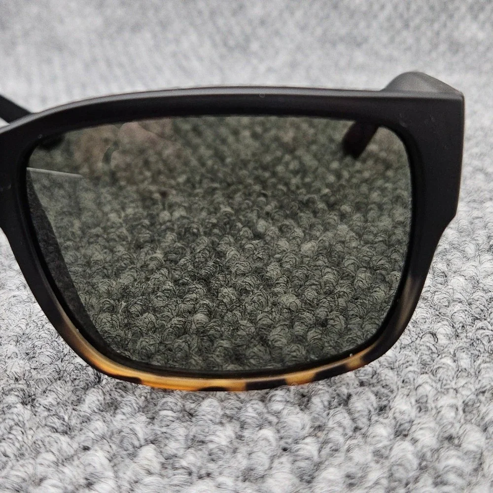 Madson Mens Black Sunglasses Classico Polarized Matte Tortoise Wayfarer Shades